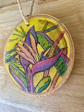Load image into Gallery viewer, Monstera Wood Burned Ornament