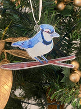 Load image into Gallery viewer, Blue jay & Cardinal Acrylic Ornament Gift Set