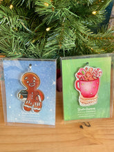 Load image into Gallery viewer, Gingerbread Cocoa + Gingerbread Latte Acrylic Ornament Gift Set
