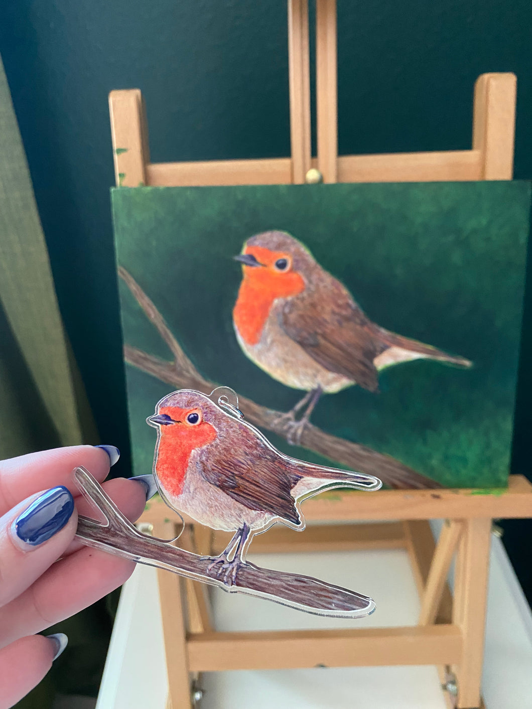 Robin Acrylic Ornament