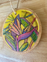 Load image into Gallery viewer, Monstera Wood Burned Ornament
