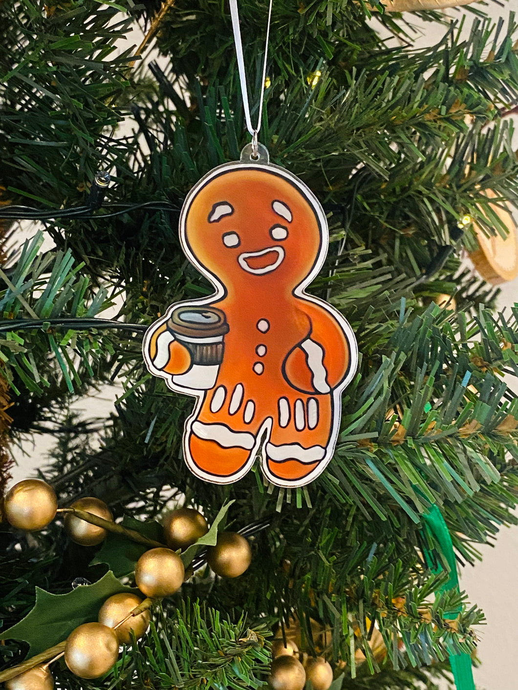 Gingerbread Latte Acrylic Ornament