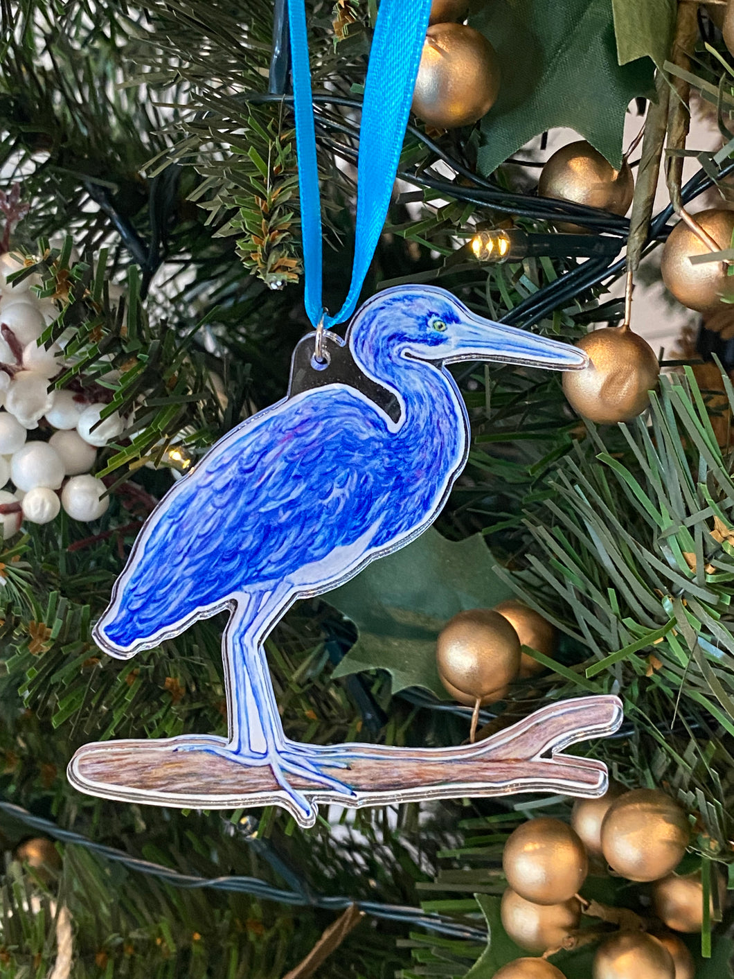 Heron Acrylic Ornament